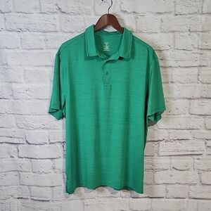 Vibrant Green Performance Polo Shirt for Men